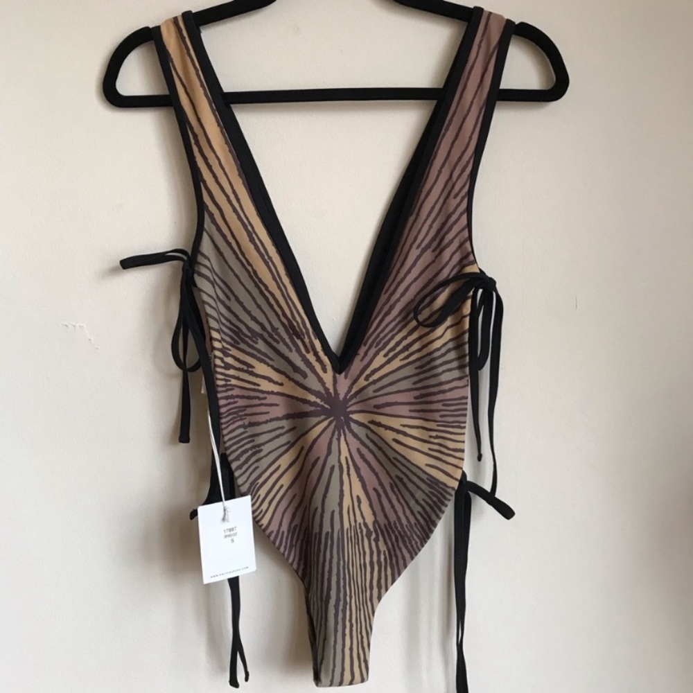 One Teaspoon Le Tigre Sky High One Piece Swimsuit